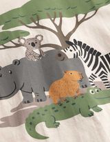 Shirt - Voorkantprint - beige