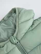 pikowana kurtka - material hydrofobowy - turkusowy