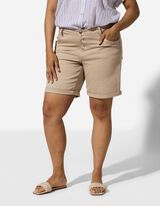 Bermuda  - Knopfleiste - Beige