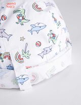 Ellenzős sapka - Elszórt nyomott minta - feher