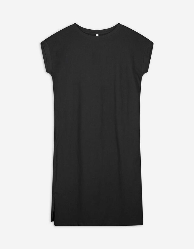 Kleid - einfarbig - schwarz