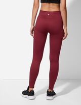 Leggings - Structură cu nervuri - Rosu inchis