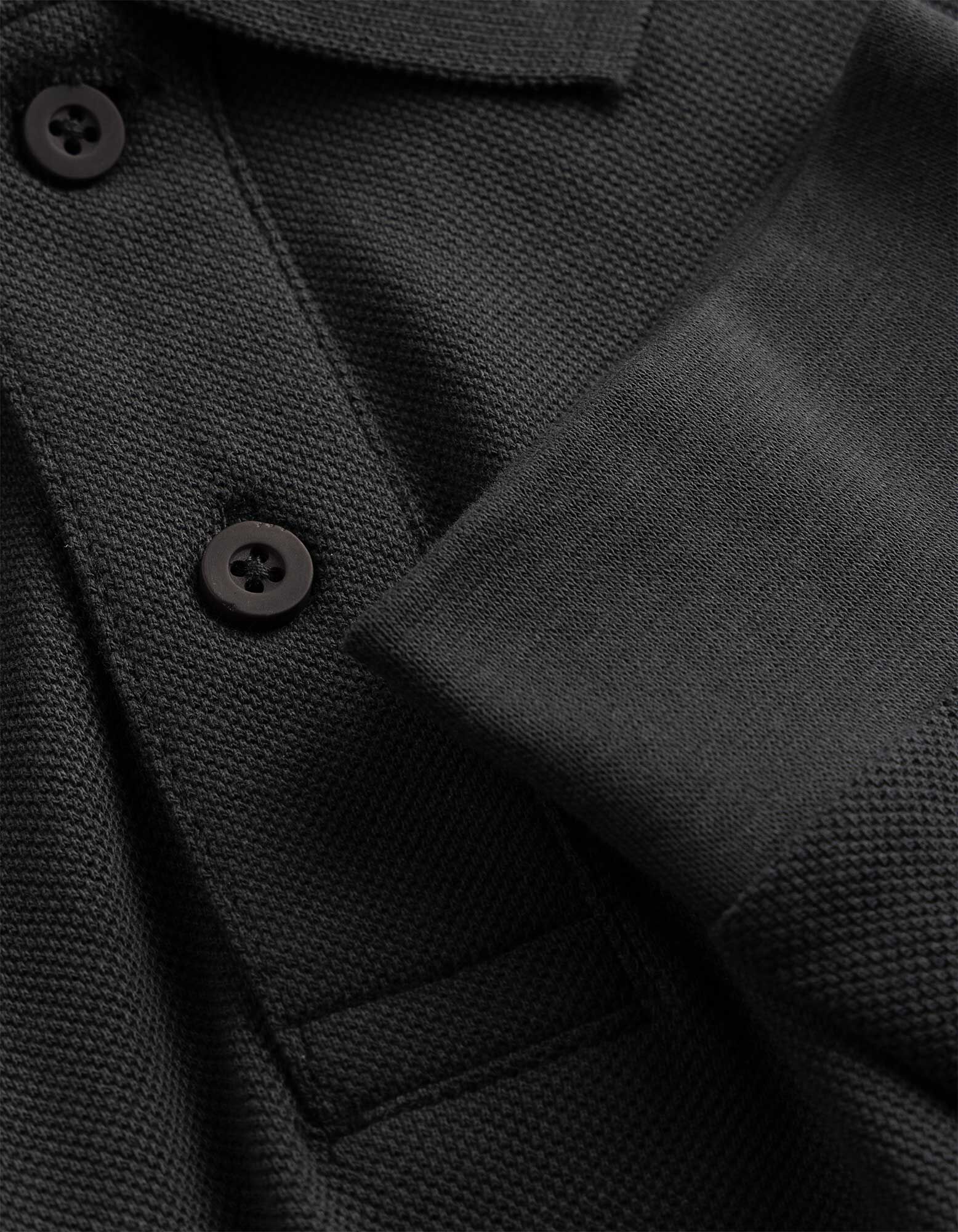 Longsleeve - Polo kraag - Kaki