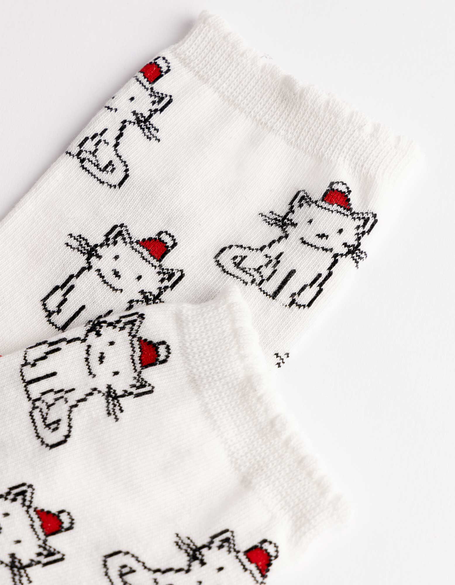 Socken - gemustert - Off-White