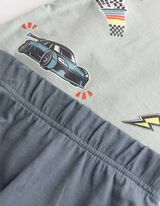 pidžama set od majice i &scaron;ortsa - Me&scaron;avina printova - bronza