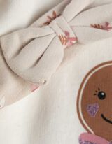 Set aus Sweatshirt Hose und Stirnband - Fleece - weiß