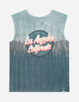 Top a canotta - Impronta sul retro - bianco