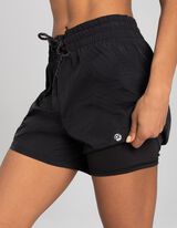 Pantaloncini - Doppio strato - nero