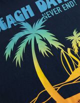 T-shirt - Impression avant - bleu fonc&eacute;