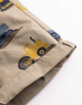 Shorts - Allover-Muster - beige