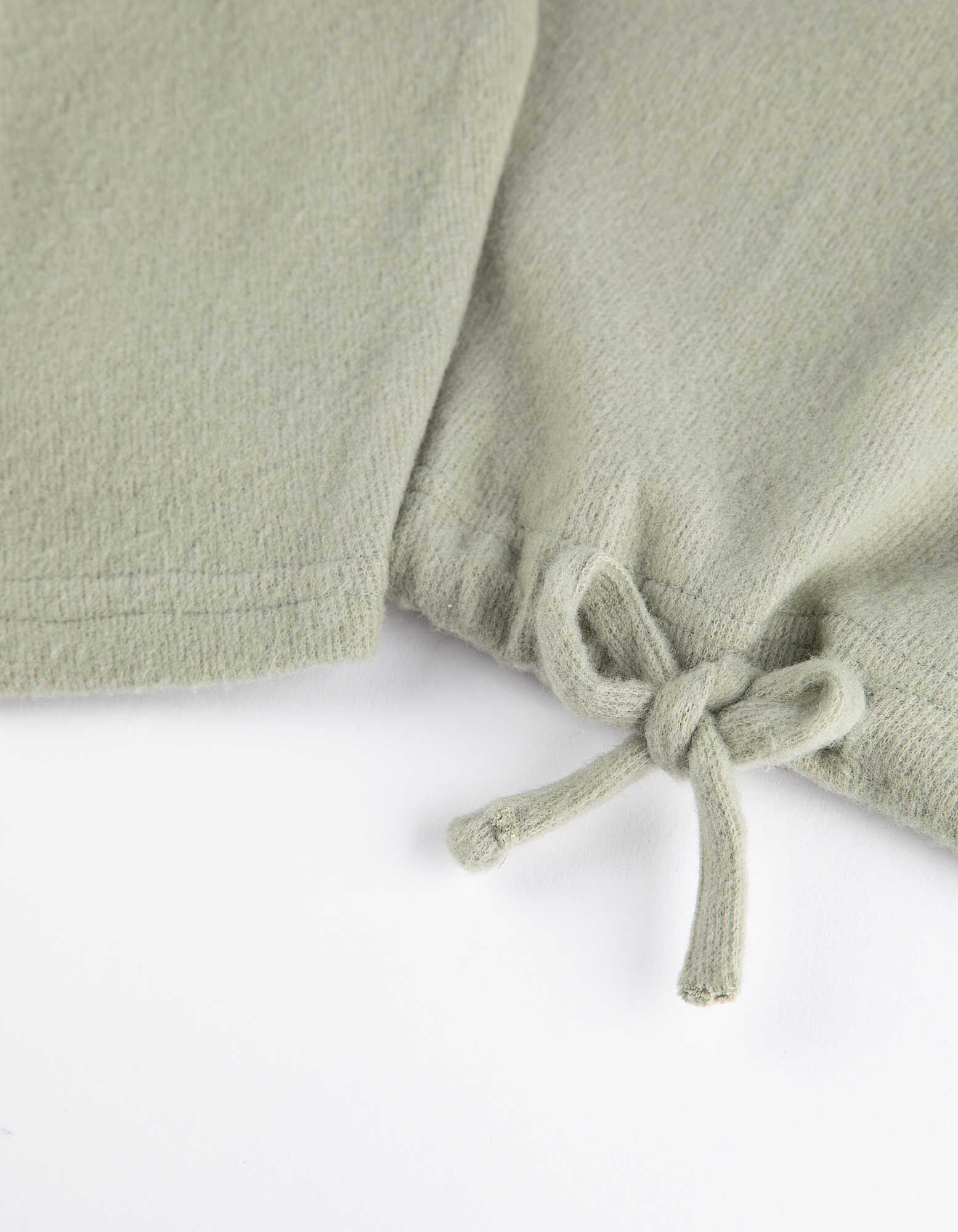 Sweatshirt - Tunnelzug am Saum - grün - Takko Fashion