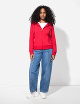 Felpa aperta - Tinta unita - rosa fucsia