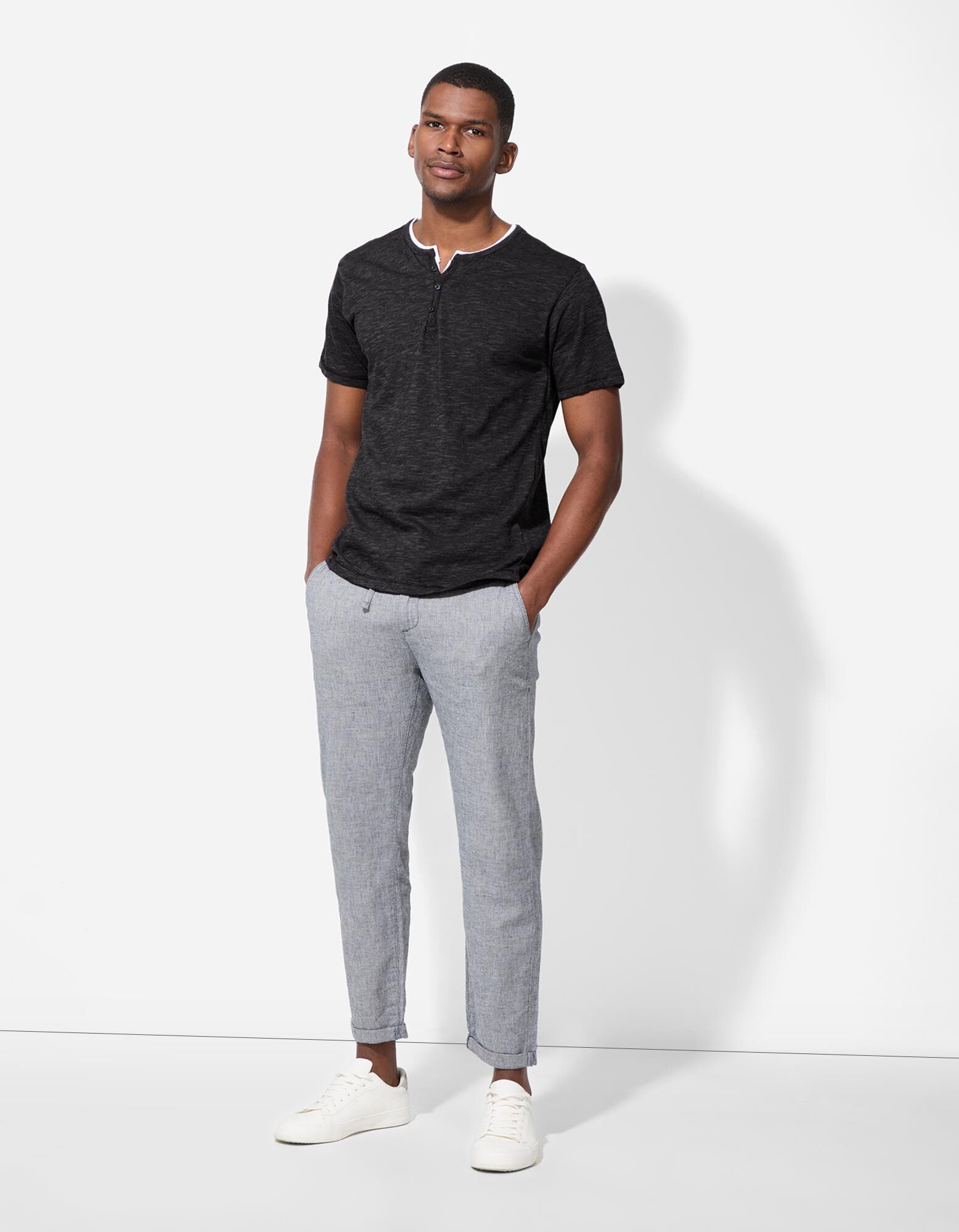 T-Shirt - Regular Fit - dunkelgrau