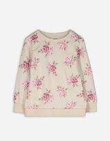 Felpa - Fantasia floreale - beige