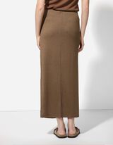 Maxirock - Viskose-Mix - braun