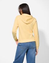 Sweatjacke - Regular Fit - hellgelb