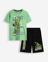 Ensemble t-shirt et pantalon - Ninjago - turquoise