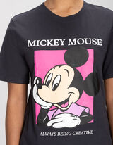 T-shirt - Myszka Miki - czarny
