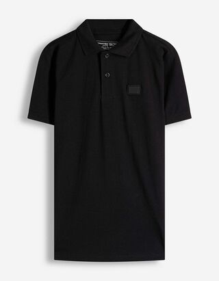 Poloshirt - Piqu&eacute; - zwart
