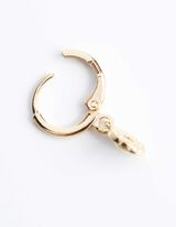 kolczyki - Cyrkonie - zloty