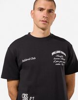 T-Shirt - Relax Fit - Schwarz