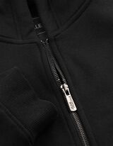 Sweatjacke - Oversized Fit - Schwarz