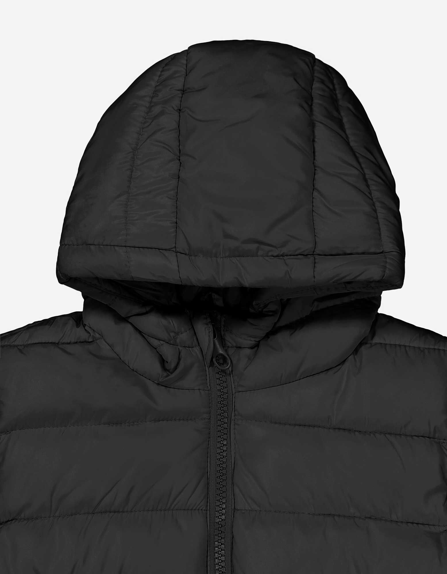 Gilet trapuntato - Cappuccio - nero