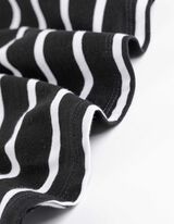 Kleid - Streifen - schwarz