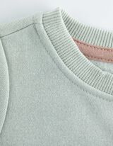 Mikina - Predné vrecko - svetlozelena