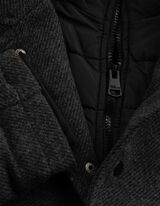 Cappotto - Effetto lana - Grigio scuro