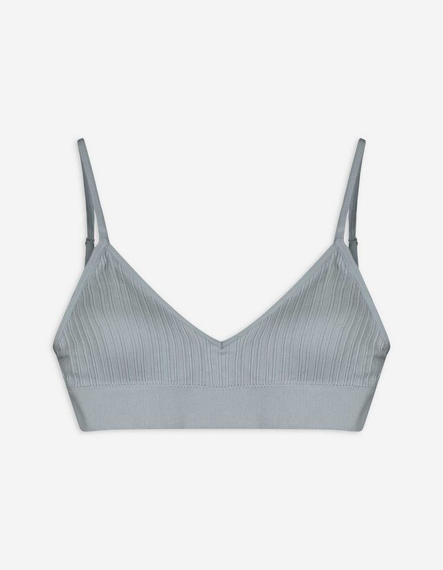 Bustier - Geribd - grijs