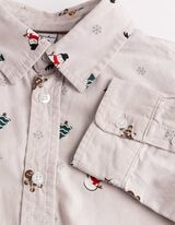 Hemd - Christmas - Beige
