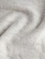 Sweter z dzianiny - Oversized Fit - bialy