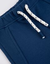 Pantaloni jogging - Bandă elastică &icirc;n talie - Albastru inchis