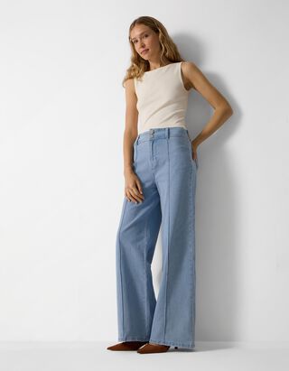 Jeans - Wide Fit - Hellblau