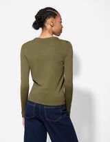 Strickpullover - dunkelgr&uuml;n