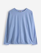 Langarmshirt - Fledermaus&auml;rmel - hellblau