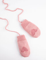 Palčiaky - fleecov&aacute; pod&scaron;&iacute;vka - ruzova