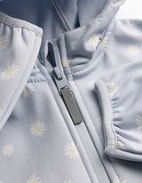 Softshelljacke - Allover-Print - hellblau