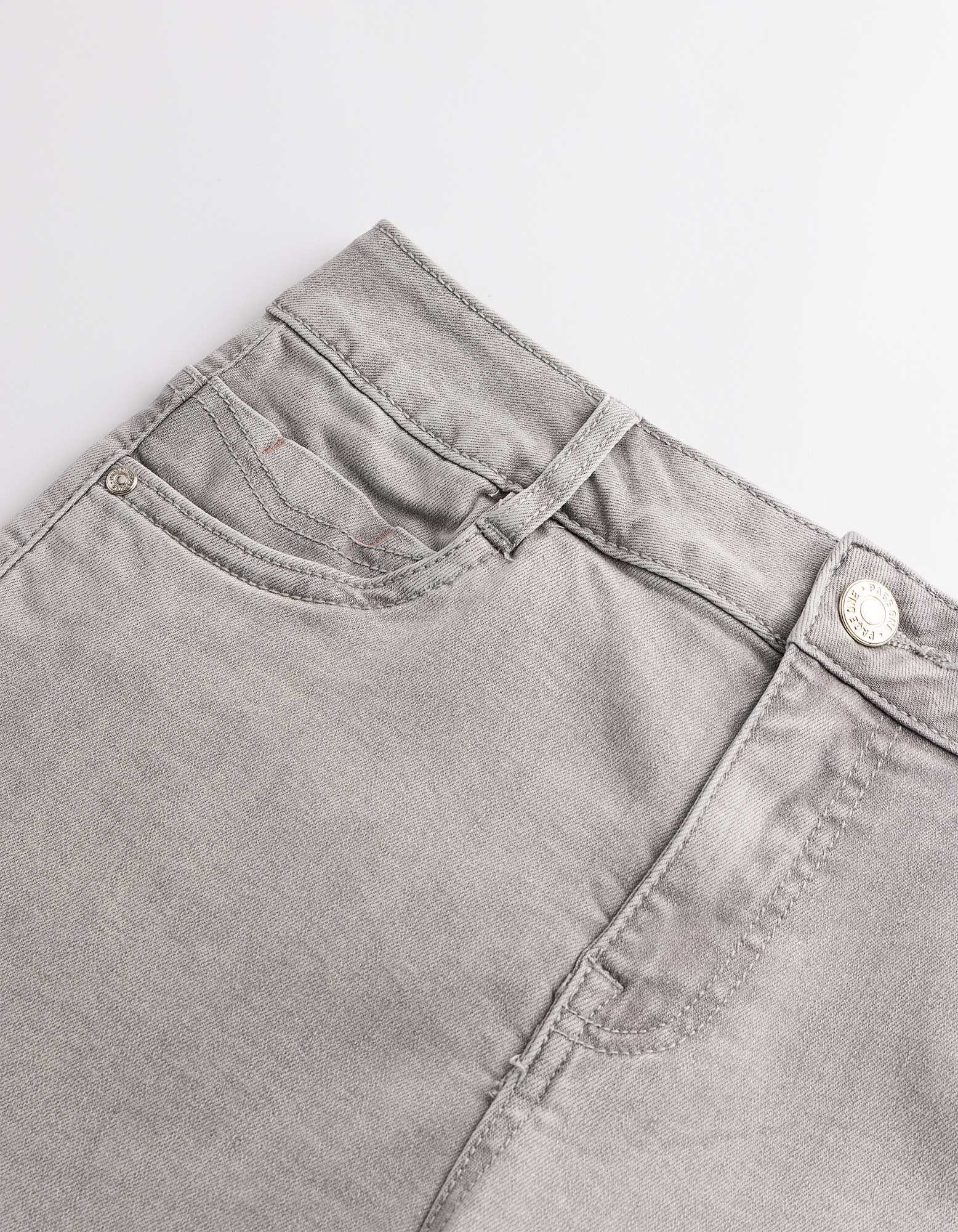 Caprihose - Skinny Fit - grau