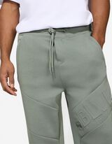 Jogpants - Kontraststreifen - gr&uuml;n