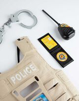 Kost&yacute;m - Policie - b&iacute;l&aacute;