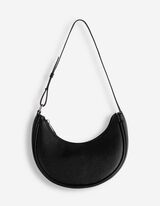 Handtasche - Lederoptik - schwarz