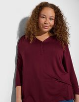 Blouseshirt - Viscose - donkerrood