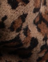 Schal - Animal-Muster - beige