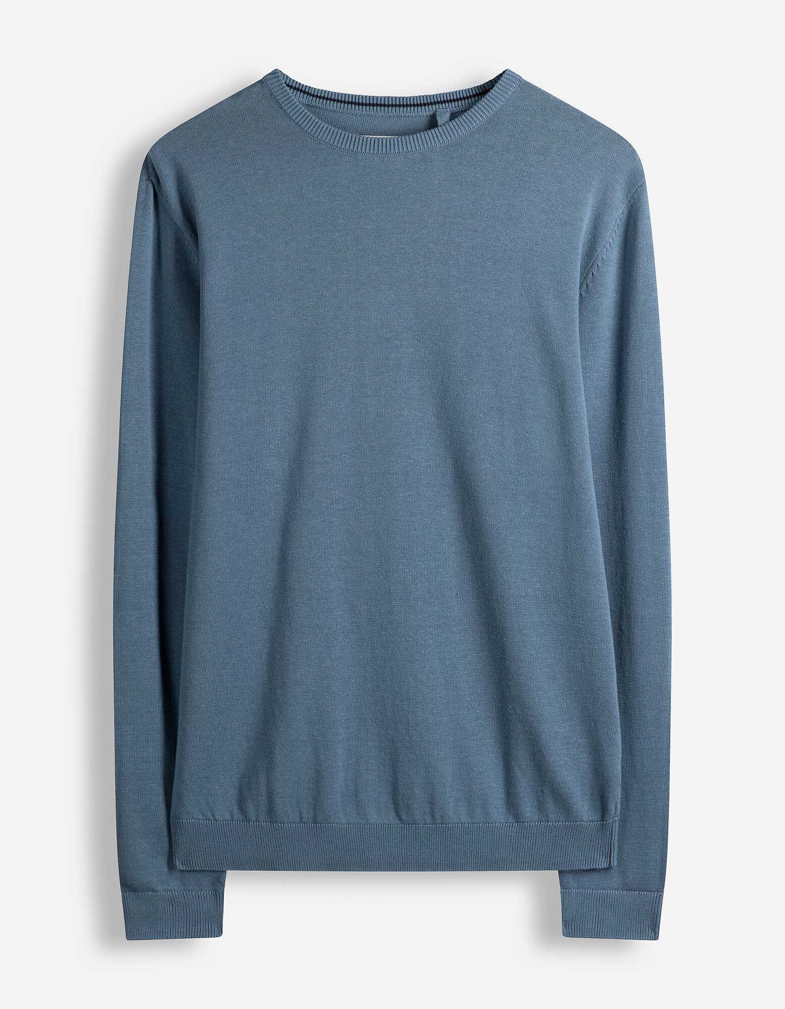 Pullover - Baumwolle - blau