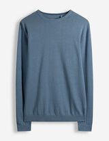 Pullover - Baumwolle - blau
