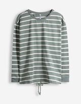 Mikina - Nastaviteln&yacute; spodn&iacute; okraj - tyrkysova