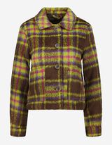 kurtka - Loose Fit - ciemny brazowy