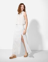 Ballonrock - Karomuster - weiß